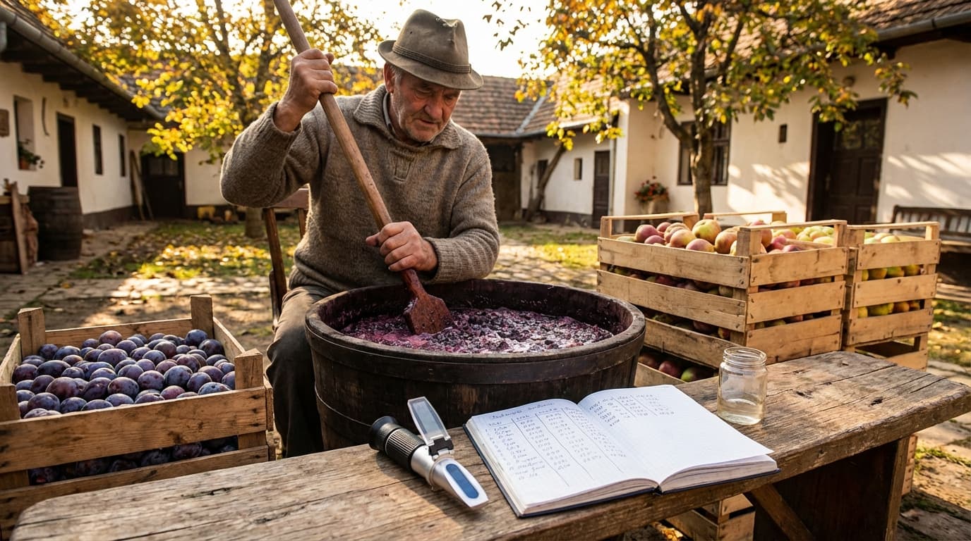 Měření cukernatosti ovocného kvasu